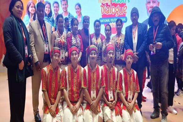 Tripura Shine in Folk Dance and Science Exhibition at National Youth Festival 2025